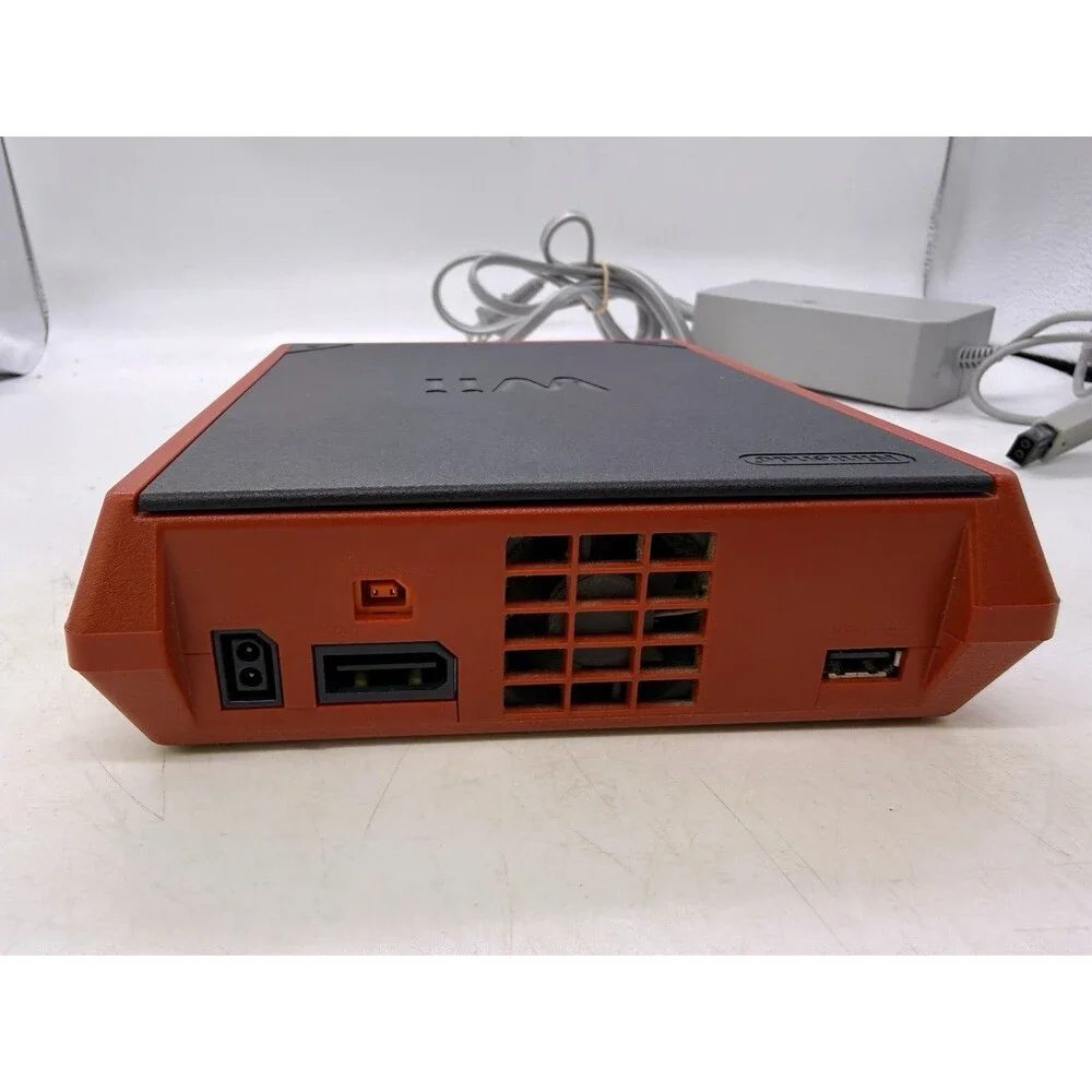 2006 Nintendo Wii Mini Red Console w/ Power Supply & TV Cables : WORKS